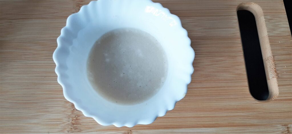 rice flour mixture in a bowl
