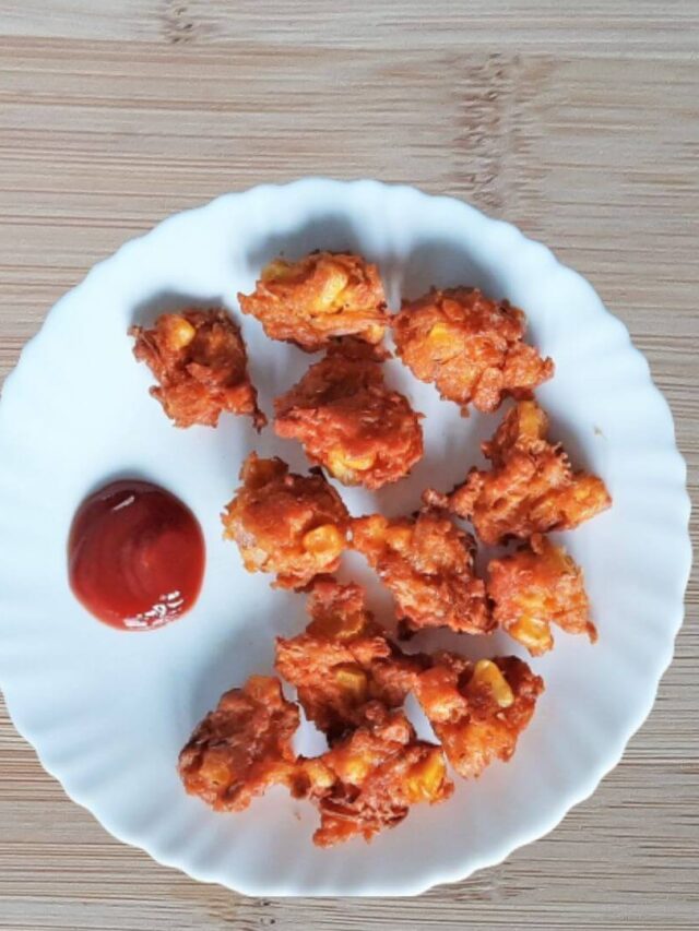 Crispy Corn Pakoda | Corn Fritters