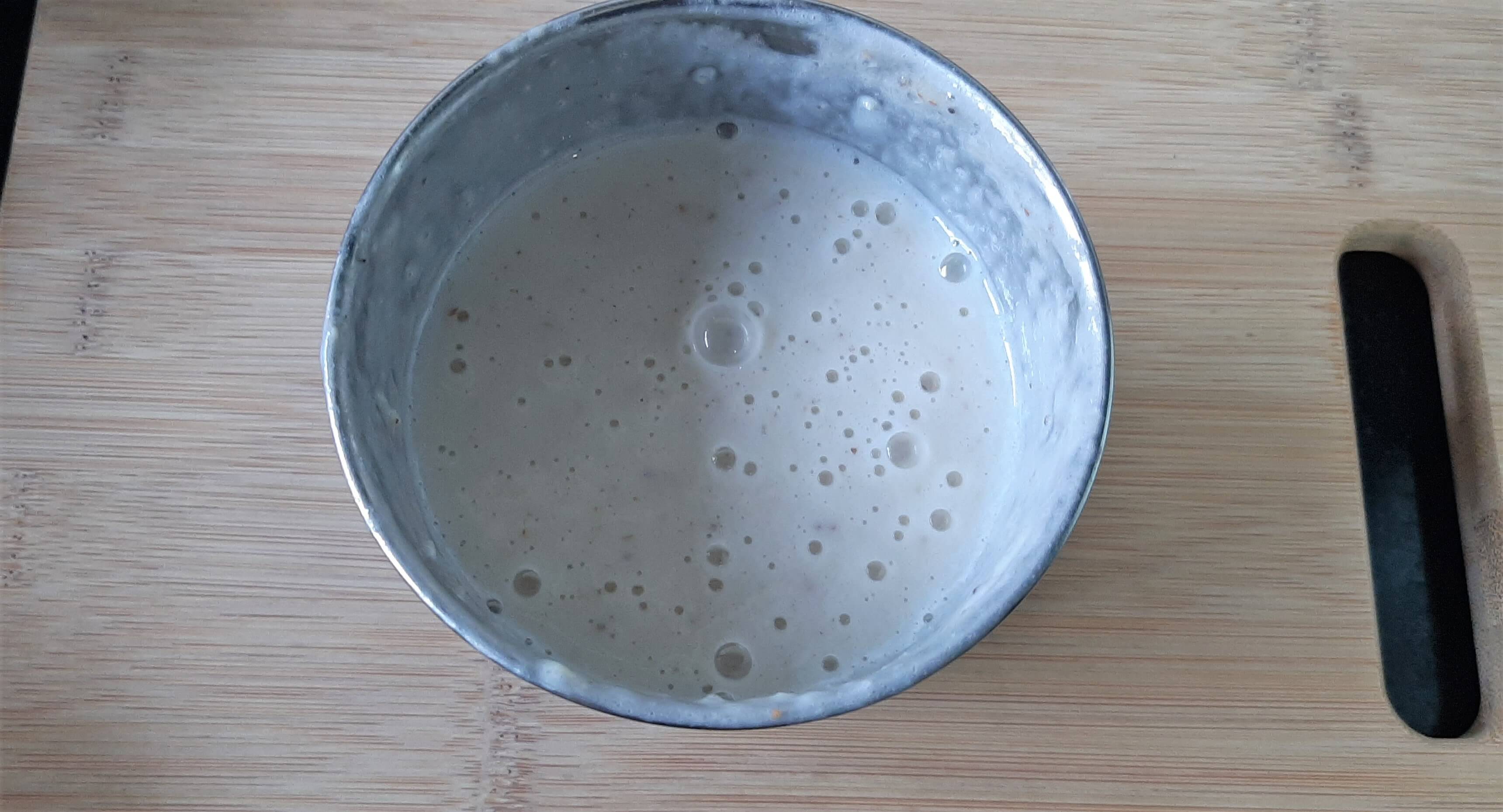 Milkshake in a grinder