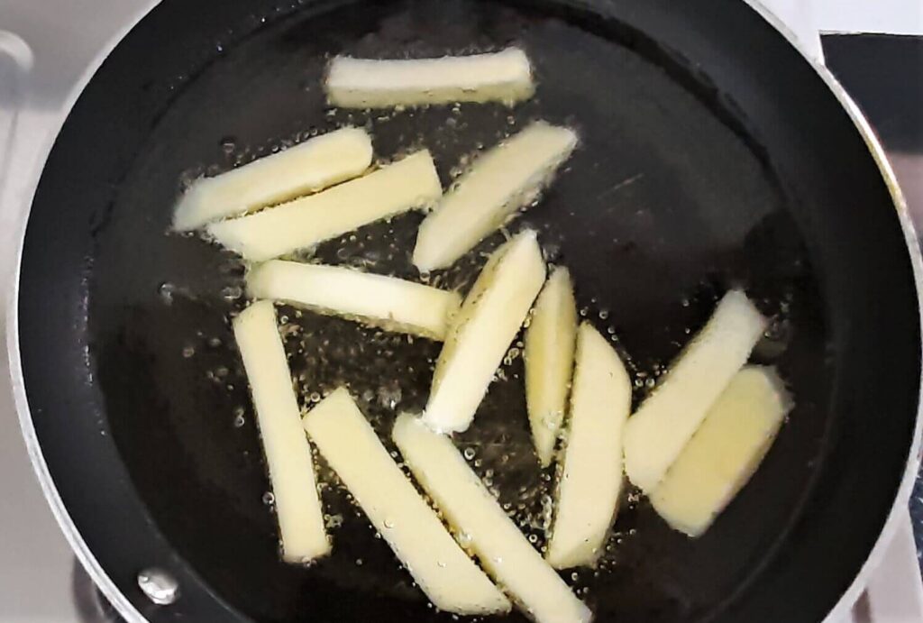 frying french fries