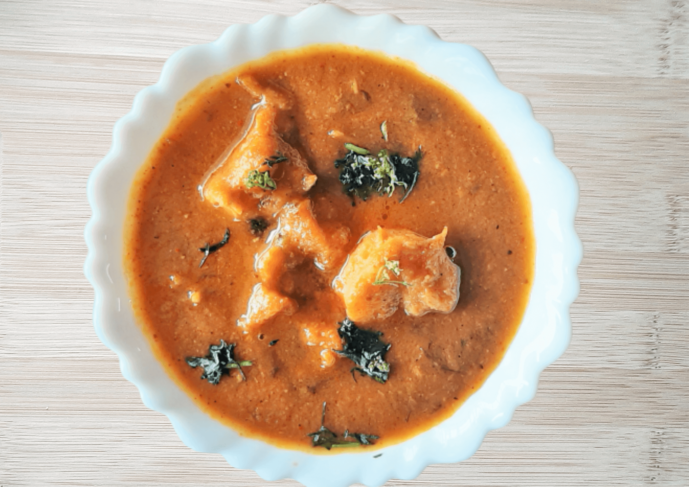 Indian style prawn masala curry
