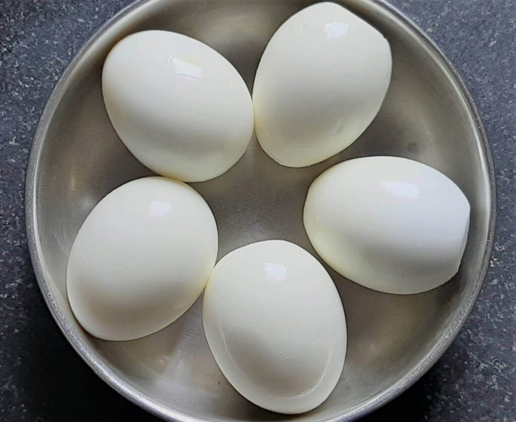 Boiled eggs for egg curry