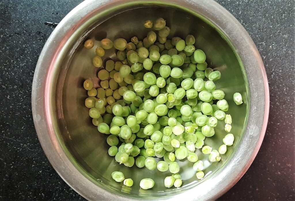 boiling peas