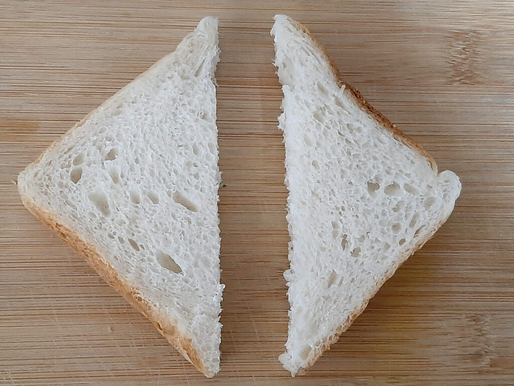 Bread sliced 