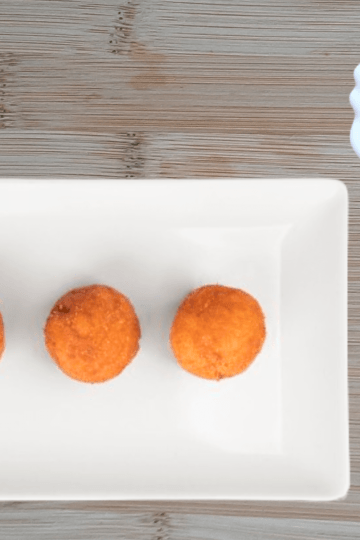 Paneer potato balls in a plate