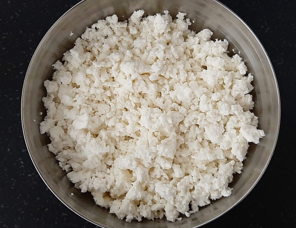 crumbled paneer