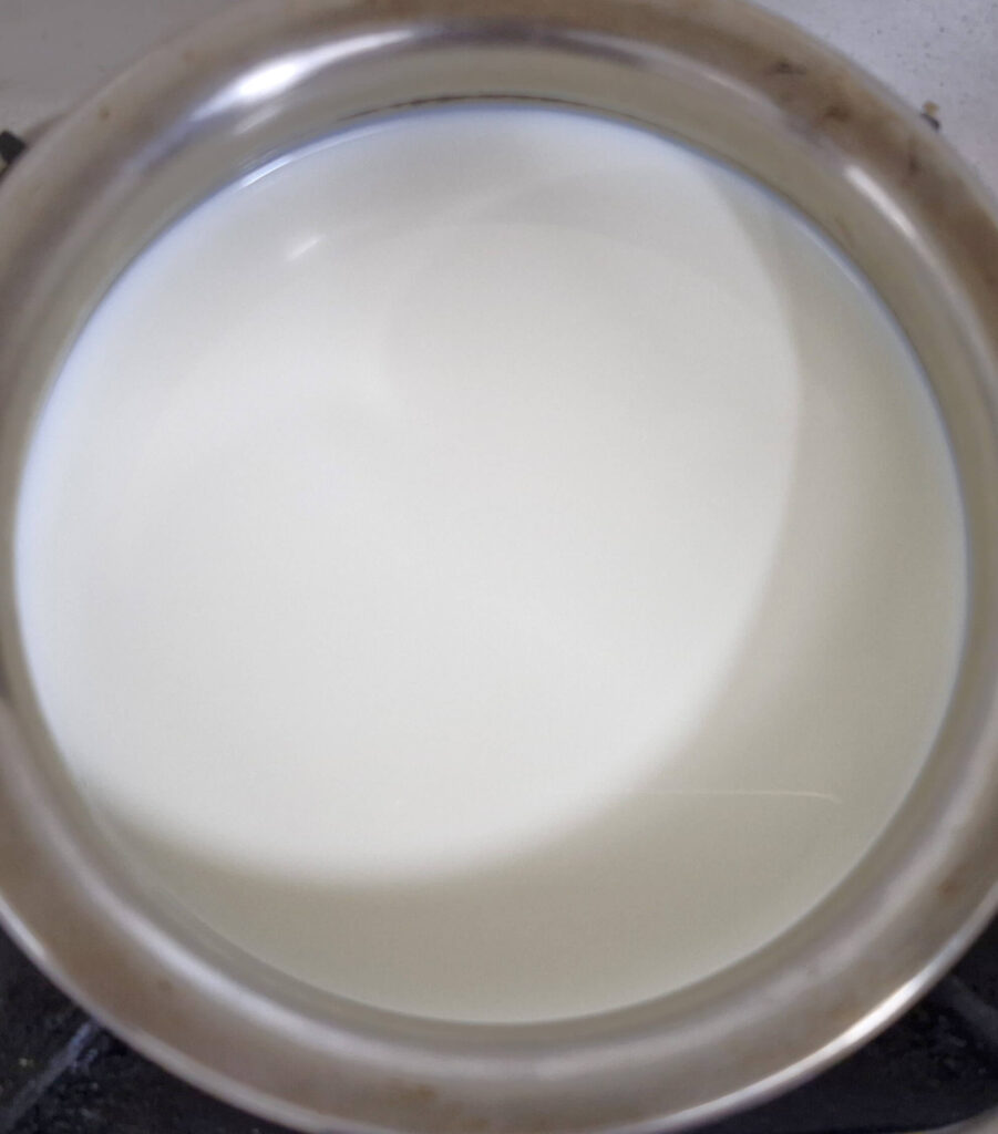 boiling milk