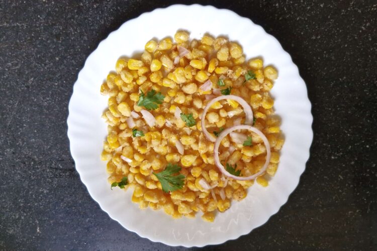 crispy corn in plate