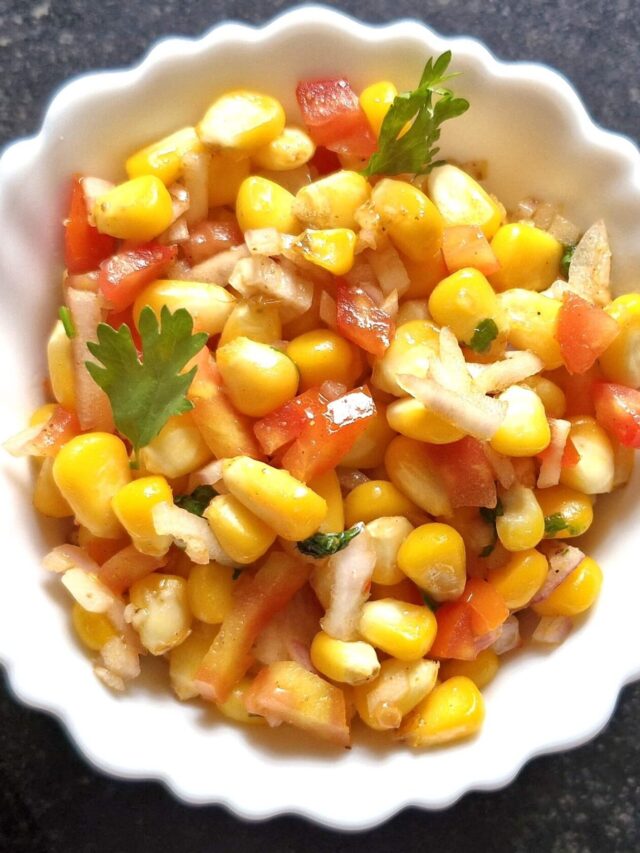 Easy Corn Chaat Recipe