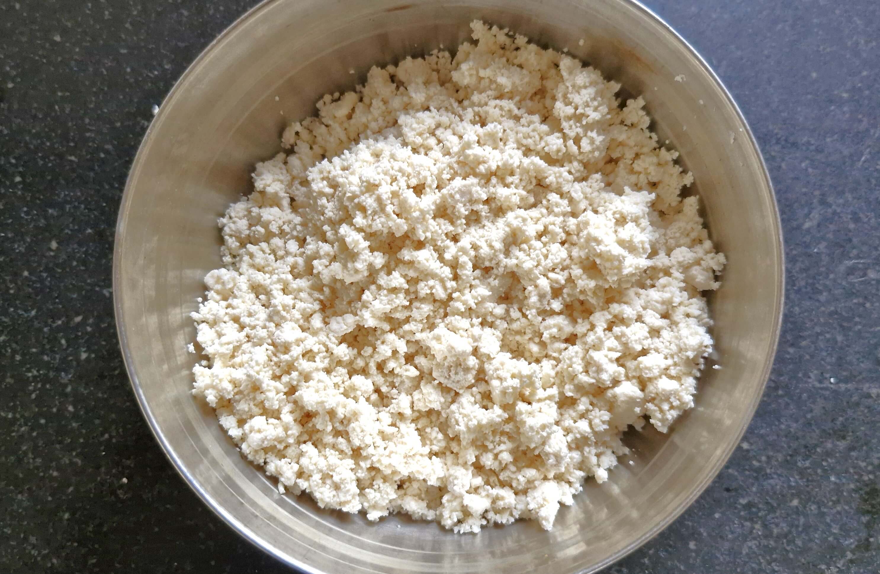 crumbled paneer