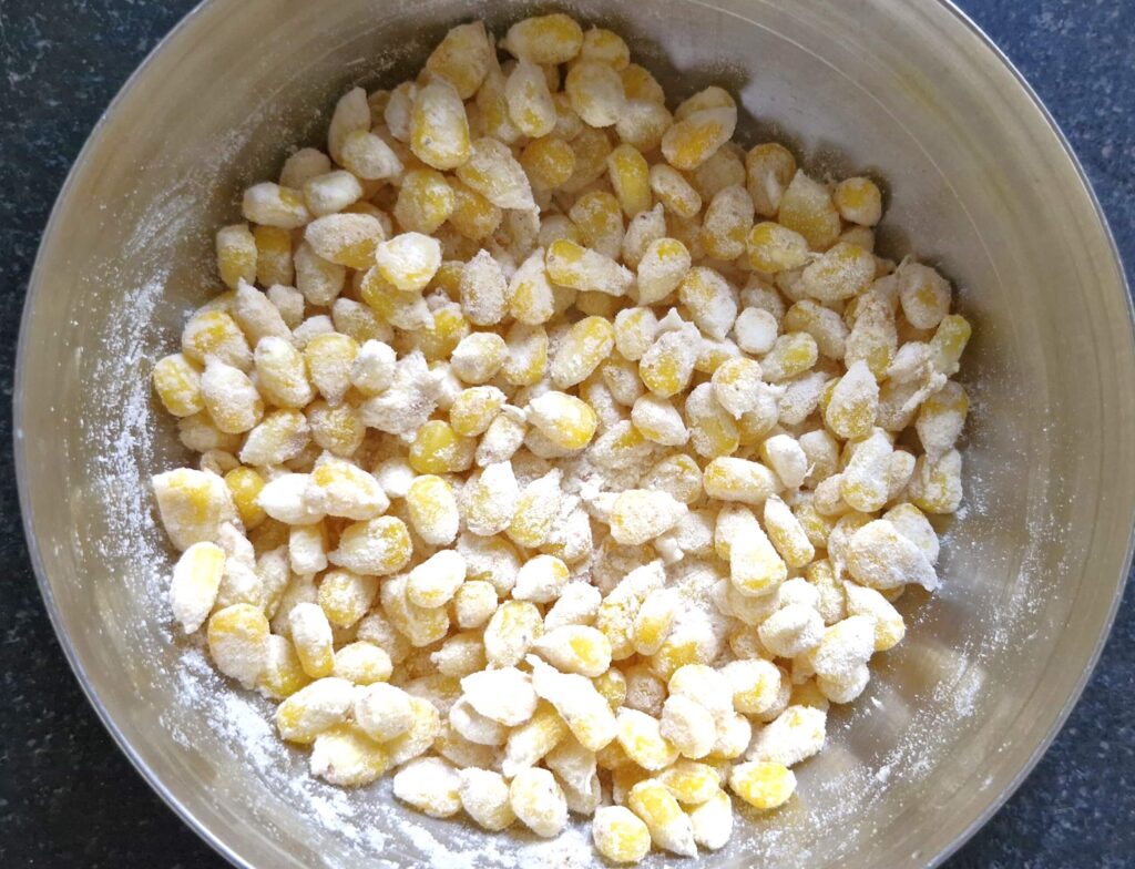 mixing corn