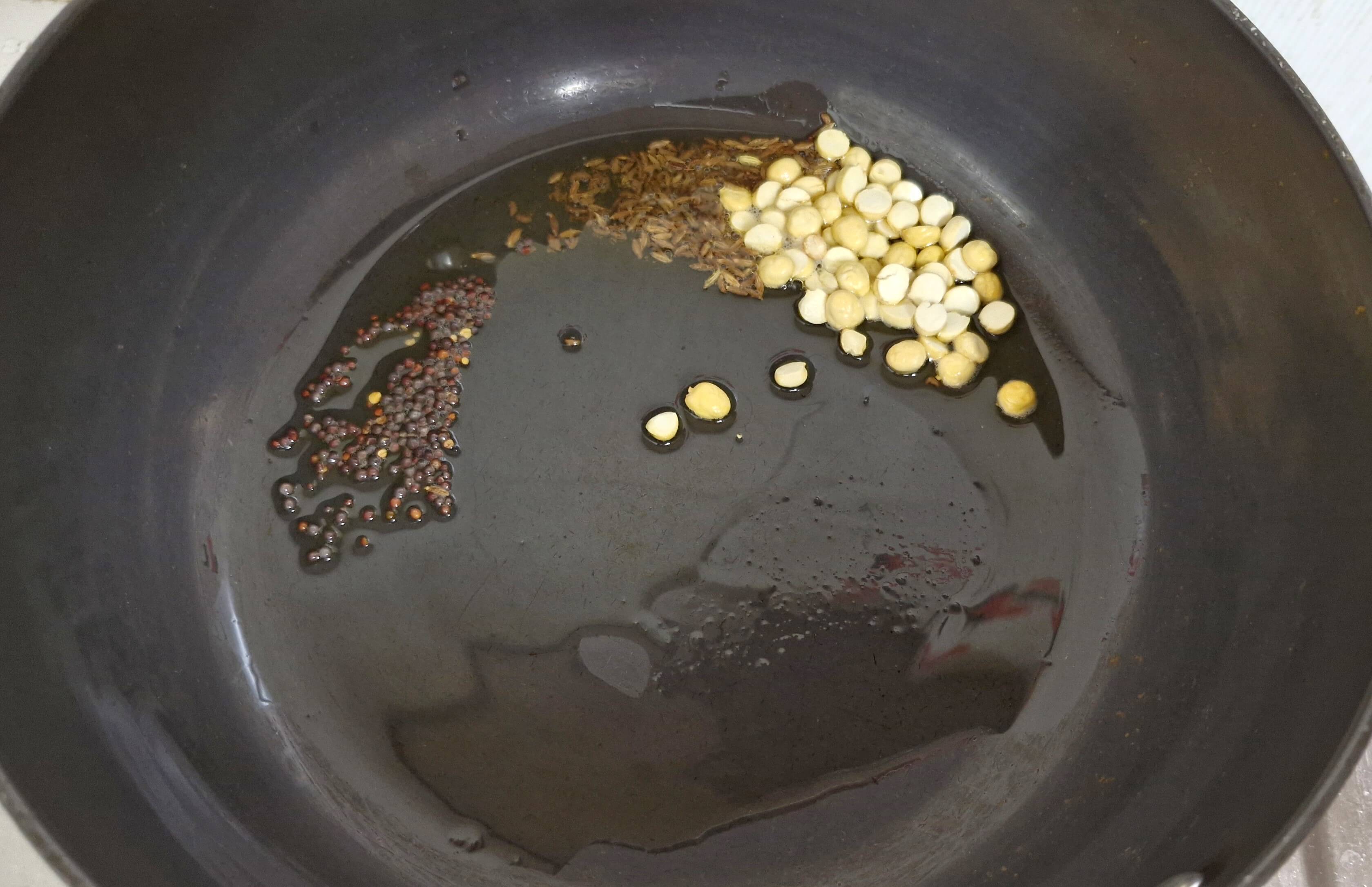 roasting chana dal