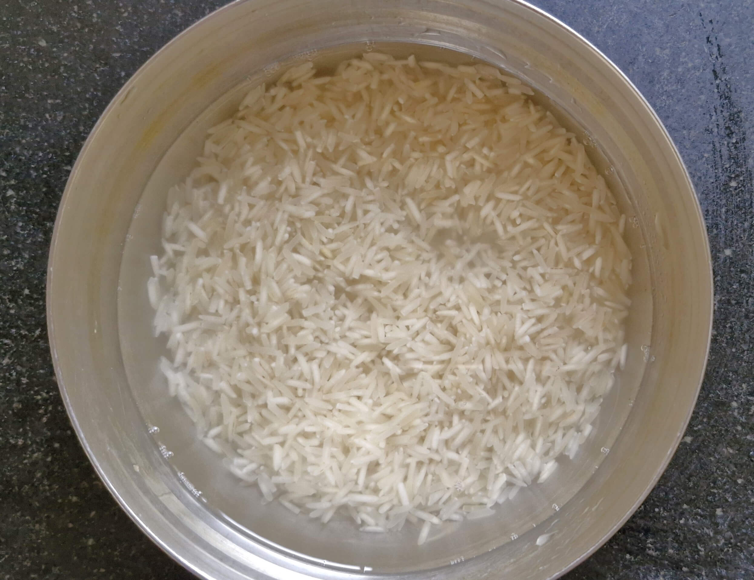 soaking rice